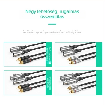 Hangkábel – WJ, aranyozott, oxigénmentes réz, XLR férfi csatlakozók