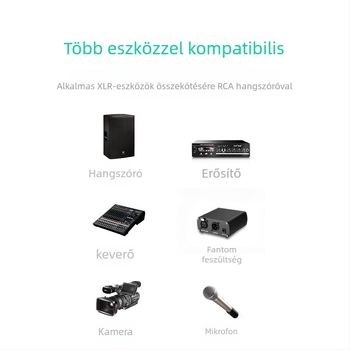 Hangkábel – WJ, aranyozott, oxigénmentes réz, XLR férfi csatlakozók