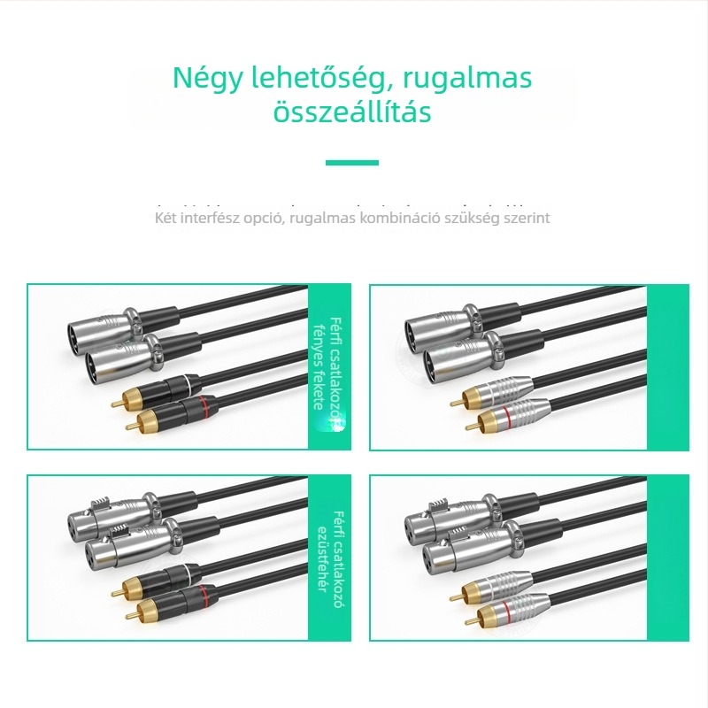 Hangkábel – WJ, aranyozott, oxigénmentes réz, XLR férfi csatlakozók