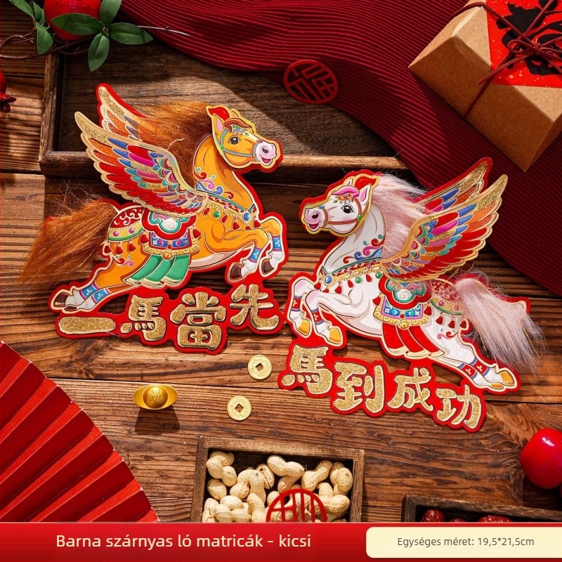 Fu szimbólum ajtó matricák – flocked szövet, univerzális felhasználás, kínai stílus, dekoráció a Tavaszi Fesztiválhoz