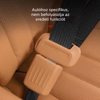 L90-es öv alapcsatlakozó szilikon védőfedője, belső autó, snap-on rögzítés, központi konzol, logó nyomtatás elérhető
