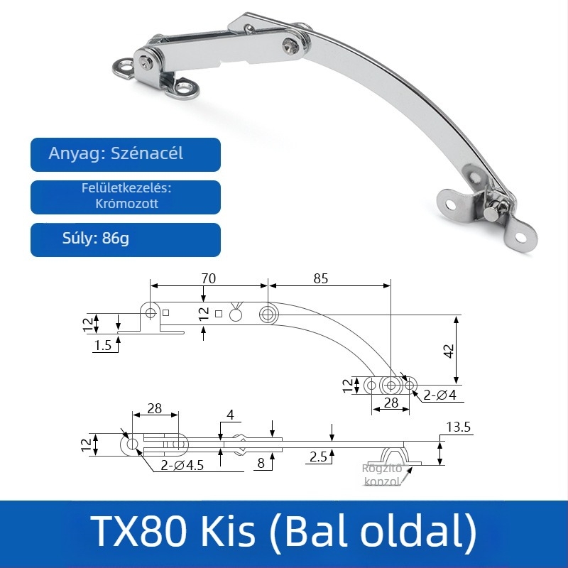 Ablak-támasz T80/T90 limiter, vasból, Winning márka, modern minimalist stílus