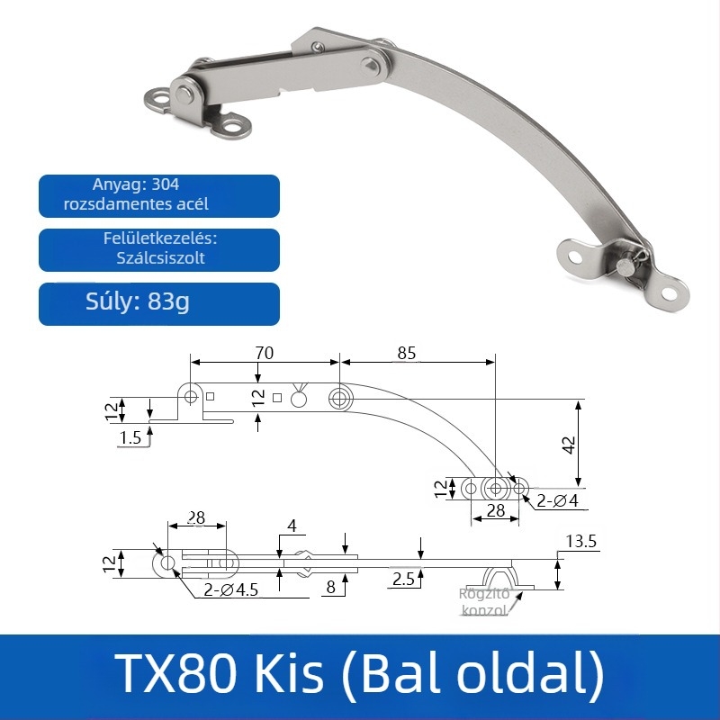Ablak-támasz T80/T90 limiter, vasból, Winning márka, modern minimalist stílus