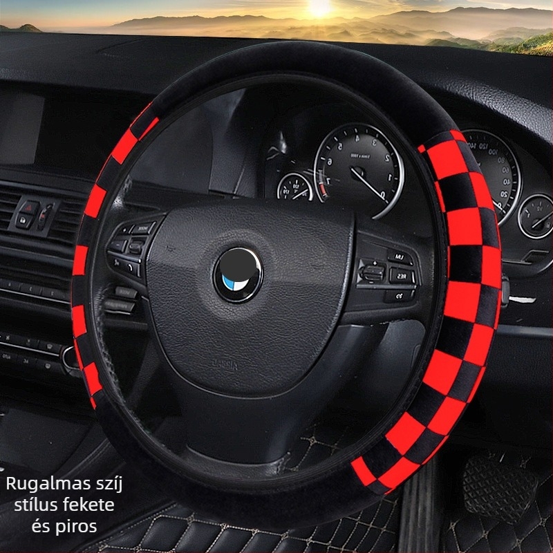 Plüss kormánykerékvédő, univerzális illeszkedés, eredeti stílus, testreszabható feldolgozás, Rongfeng márka