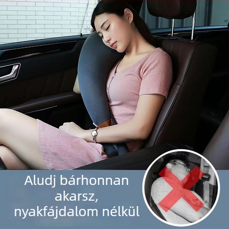 Gyerekek autós nyakpárnája, U-alakú, négy évszakos, poliészter, modell P25