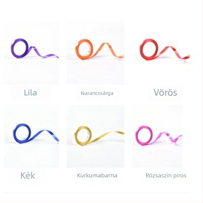 Esküvői helyszín-elrendezési kellék műanyag szalaggal díszítve (Anyag: Műanyag; Anyag típusa: Szalag; Alkalmazási terület: Esküvő; Kategória: Helyszín-elrendezési kellék; Ajándék: Igen)