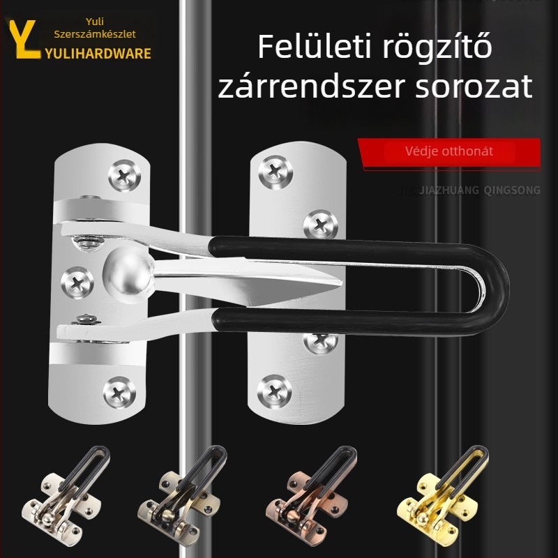 Ajtó anti-lop zárszerkezet cink ötvözetből – Szállodai ajtó, Yuli márka, Modern minimalist stílus