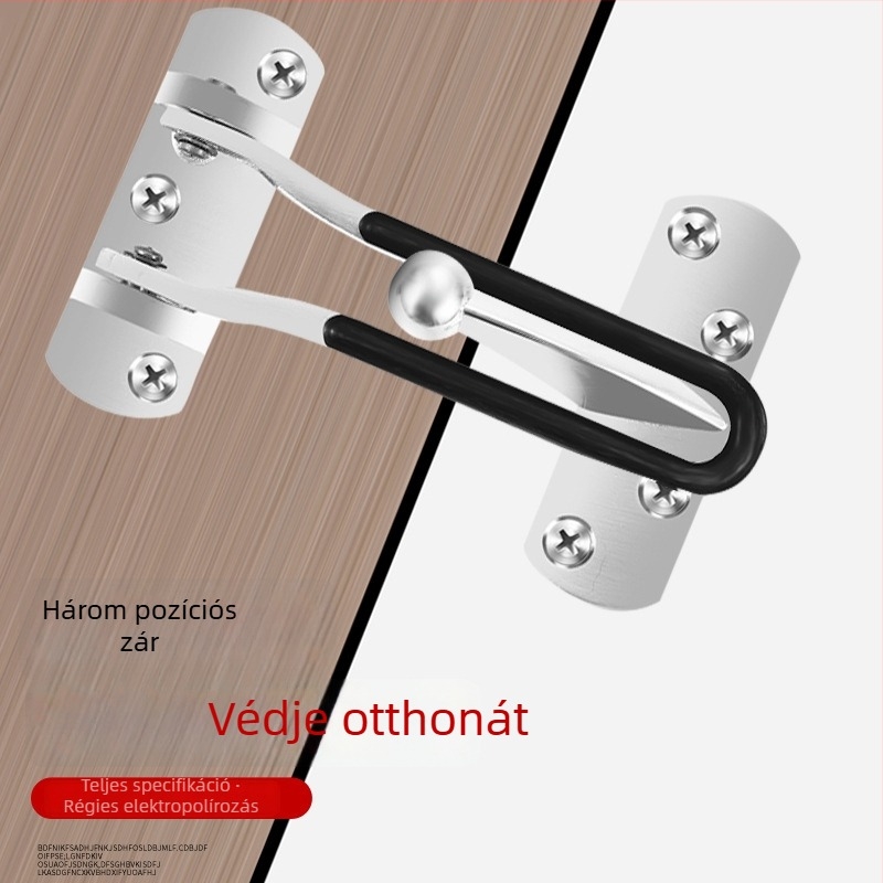 Ajtó anti-lop zárszerkezet cink ötvözetből – Szállodai ajtó, Yuli márka, Modern minimalist stílus