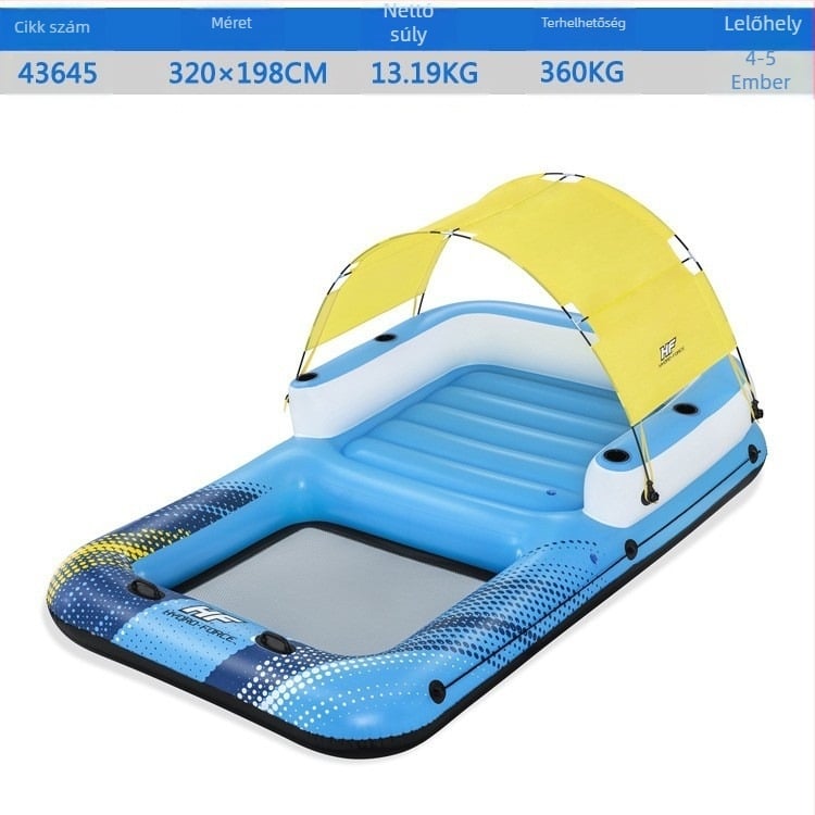 Bestway felfújható úszóágy hálós felülettel, áteresztő felület, modell 43645