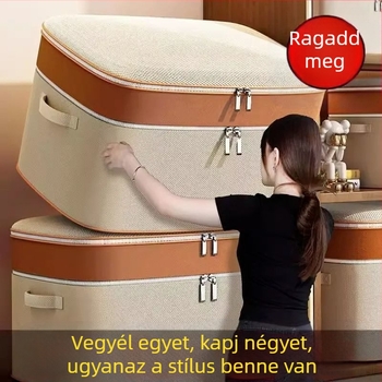 Összecsukható, vízálló ruhatartó doboz, extra nagy gardrób méretű tároló diákszálláshoz