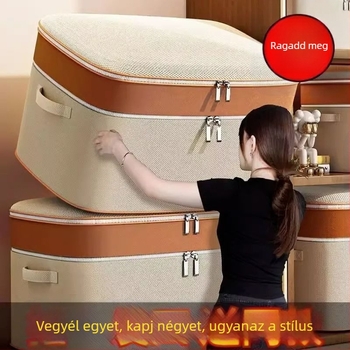 Összecsukható, vízálló ruhatartó doboz, extra nagy gardrób méretű tároló diákszálláshoz