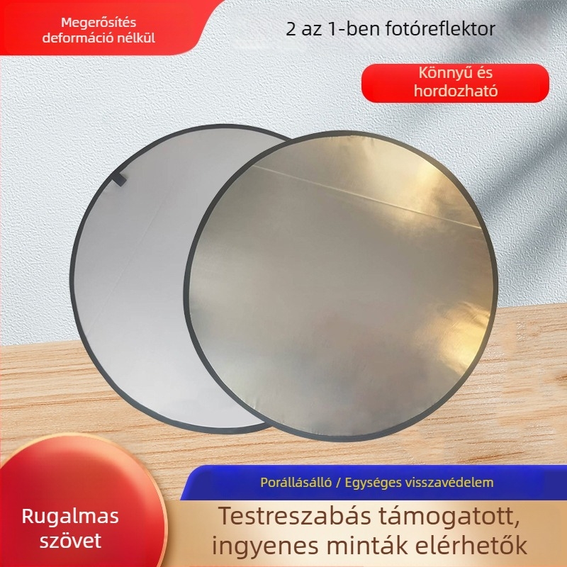 Ochre Öt az egyben reflexor termékfotózáshoz, hordozható ovális reflexor magas minőségű fényvisszaverő anyaggal, alkalmas termékfotózáshoz, súly 1 kg