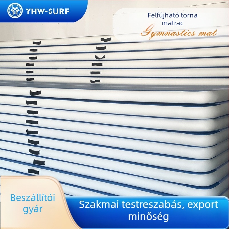 Dupla felfújható gimnasztikai matrac PVC felülettel, OEM 0012, általános használat, sportpadok