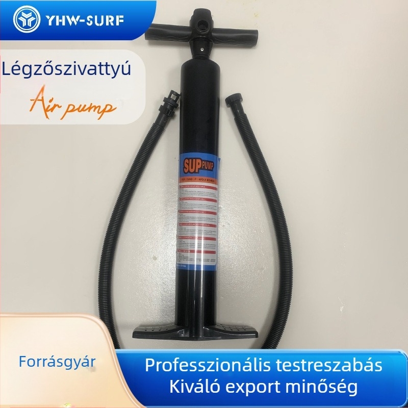 Kétirányú nagy nyomású kézi pumpa felfújható SUP-hoz, kajakhoz, jóga matracokhoz és szörfdeszkákhoz — hordozható