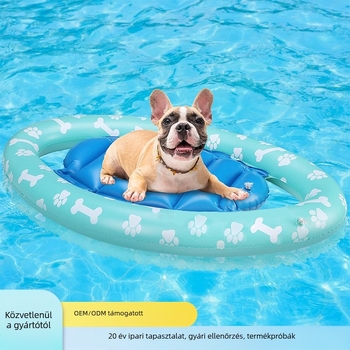 PVC felfújható kutya medencés úszó matrac, összecsukható