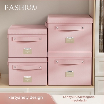 Ruhatároló textil tároló doboz, összecsukható, 60 L kapacitás, szatén anyag, új kínai-stílusú dizájn, nappali és hálószoba számára