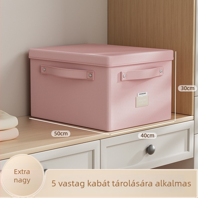Ruhatároló textil tároló doboz, összecsukható, 60 L kapacitás, szatén anyag, új kínai-stílusú dizájn, nappali és hálószoba számára