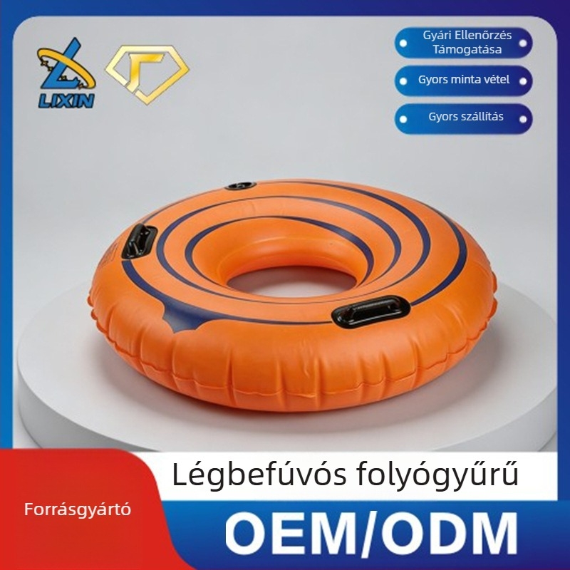 Felfújható PVC folyógyűrű felnőtteknek pohártartóval (Környezetbarát PVC, kopásálló, megerősített kivitel)