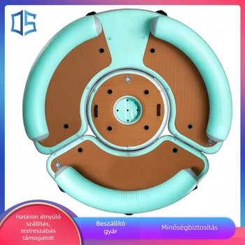 Felfújható vízre szánt platforma vízen jóga matrával és pihenőzónával (csiszolt anyag, stresszoldás, testre szabott, modell 665, alkalmas helyszíni szórakoztatásra és vízisportokra)