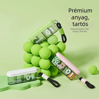Jingyi tabletta-doboz rekeszekkel, lezárt, utazáshoz, kapacitás 18 L, PP+ABS anyag