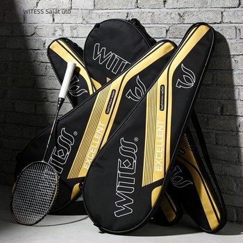 Bádminton ütő táska állítható vállpánttal, vászonból – Modell YB112 – WITESS/Shuttlecock – Uniszex, Crossbody, felnőtteknek