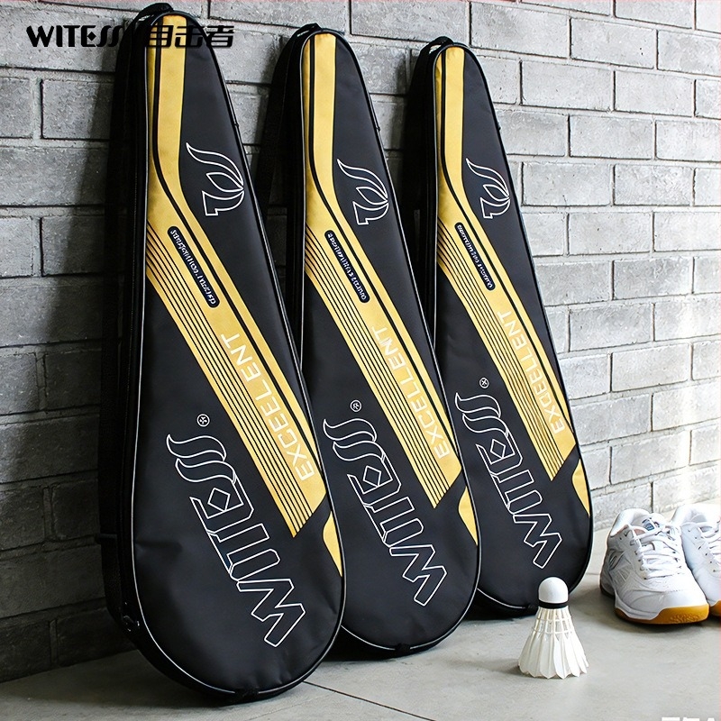 Bádminton ütő táska állítható vállpánttal, vászonból – Modell YB112 – WITESS/Shuttlecock – Uniszex, Crossbody, felnőtteknek