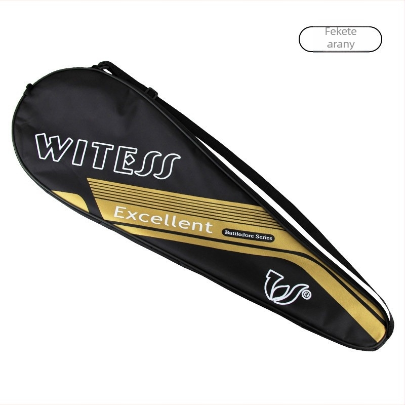 Bádminton ütő táska állítható vállpánttal, vászonból – Modell YB112 – WITESS/Shuttlecock – Uniszex, Crossbody, felnőtteknek