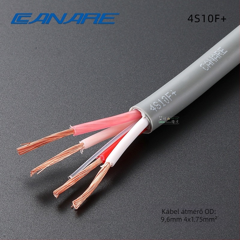 Kanami HiFi Surround hangfal-kábel, négyvezetékes audió-kábel PVC bevonattal, ROHS tanúsítványú, audio- és videóhoz