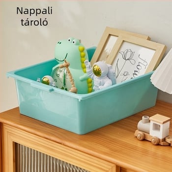 Gyermekjátékok és kozmetikumok tárolókosara, nagy kapacitású, műanyag, testreszabható logóval, pastoral stílus (anyag: műanyag; testreszabás: elérhető)