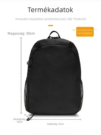 Kosárlabda- és futballhoz készült sporttáska külön cipőrekesszel, nagy kapacitású, vízlepergető Oxford anyag, uniszex