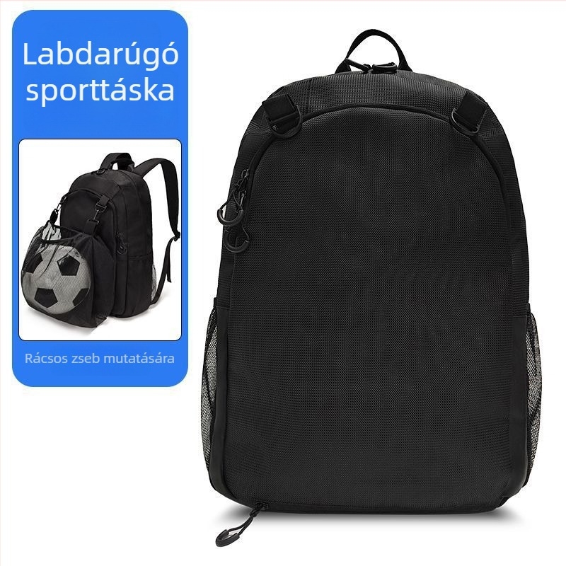 Kosárlabda- és futballhoz készült sporttáska külön cipőrekesszel, nagy kapacitású, vízlepergető Oxford anyag, uniszex