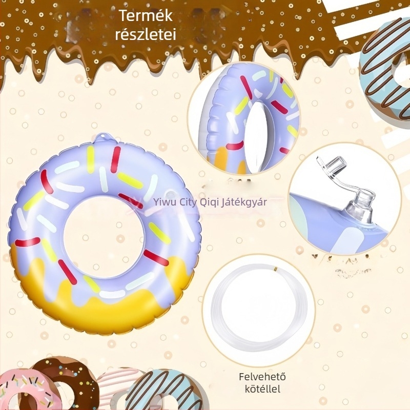 Citrom formájú PVC-ből készült felfújható úszó gyűrű felnőtteknek, testreszabott mintával, alkalmas úszáshoz és sétáláshoz a vízben