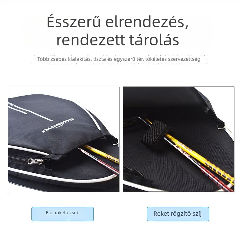 Badminton ütő hátizsák — Guangyu, Oxford cloth anyag, Polyester szövet, felnőtteknek, alkalmas badmintonhoz/teniszhez és más labdajátékokhoz