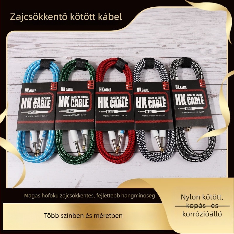Kabat nylon szövött audio kábel 02 gitárkábel