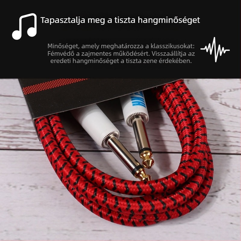 Kabat nylon szövött audio kábel 02 gitárkábel