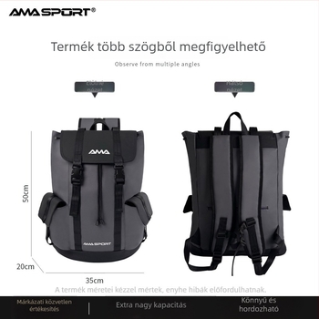 Amasport tenisz- és tollaslabda táska, önálló ütőrekeszekkel, műbőr, nagy kapacitású, multifunkcionális dupla vállon átívelő hátizsák