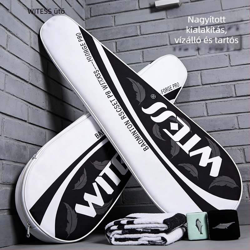 Egyvállas crossbody tenisz/badminton táska, nagy kapacitás — vászon, vízálló anyag, modell YB105, márka WITESS/Shooter, felnőtteknek