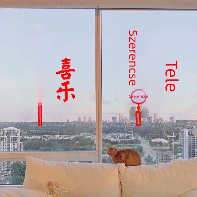 Dekorációs falmatrica – PET anyag, modern minimalista stílus, sík falmatrica, 1 db, nappali, hálószoba, dolgozószoba, balkon