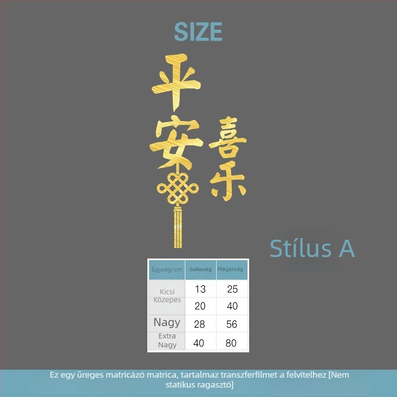 Dekorációs falmatrica – PET anyag, modern minimalista stílus, sík falmatrica, 1 db, nappali, hálószoba, dolgozószoba, balkon