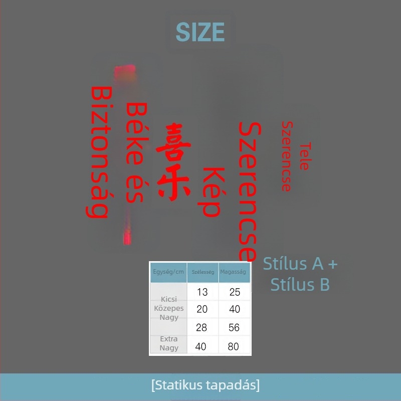 Dekorációs falmatrica – PET anyag, modern minimalista stílus, sík falmatrica, 1 db, nappali, hálószoba, dolgozószoba, balkon