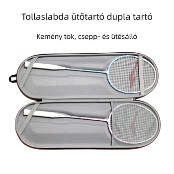 Badminton ütő tároló doboz – hordozható vízálló EVA keményhéj, nyomás elleni védelem