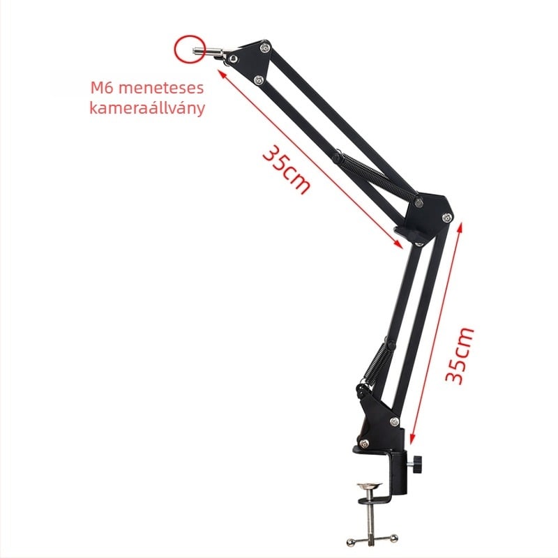Forgókaros mikroszkóp tartó ipari kamerákhoz teleszkópos összecsukható lencsével, 5x szemlencsével, modell HY-SJBB
