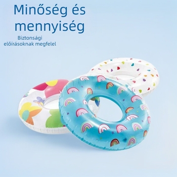 INTEX felnőtt PVC felfújható úszó gyűrű, nyomtatott minta, PVC vastagság 0.18 mm