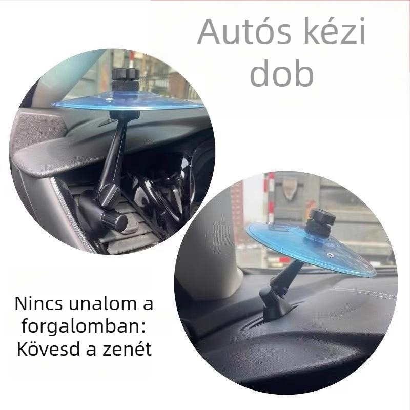 Autóba szerelhető dobos cintányér dekoráció a szellőzőbe – Környezetbarát ABS anyag, Márkátlan, Lengésfunkció