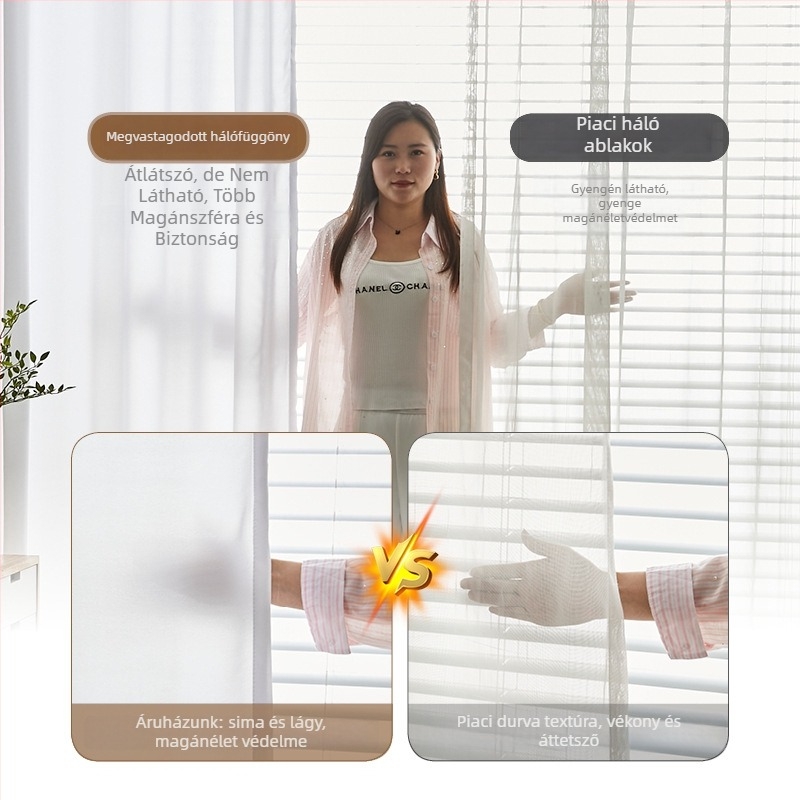 Nézőajtós függöny helyiségek elválasztására – modern, minimalistikus stílus, egyszínű mintázat, alkalmas nappalira, hálószobára és előtérre
