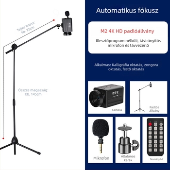 HD webkamera automata fókusz, USB 2.0, 8MP szenzor, 30FPS, beépített mikrofon
