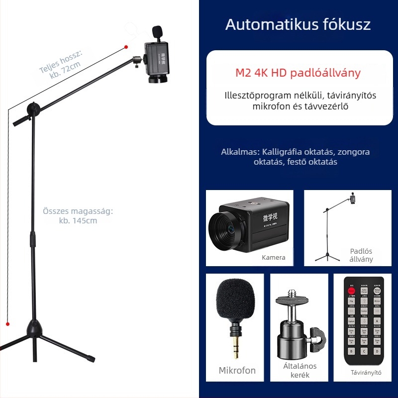 HD webkamera automata fókusz, USB 2.0, 8MP szenzor, 30FPS, beépített mikrofon