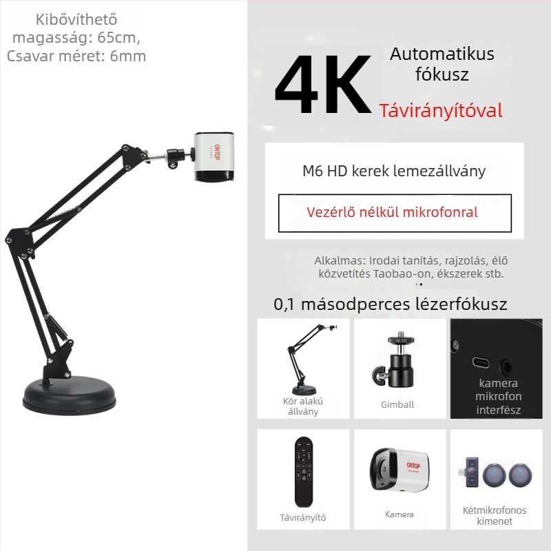 HD webkamera automata fókusz, USB 2.0, 8MP szenzor, 30FPS, beépített mikrofon