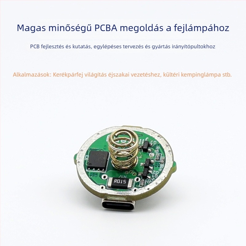 Kerékpár első lámpa keresőfénnyel és riasztó üzemmóddal, Ospower, kapacitás 999999