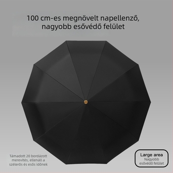 Automata üzleti esernyő 10 bordával, reklámcélú, UV-védelem UPF > 50, logó testreszabás